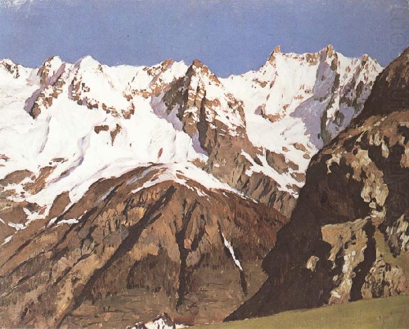 Levitan, Isaak Gebirgskette. Montblanc china oil painting image